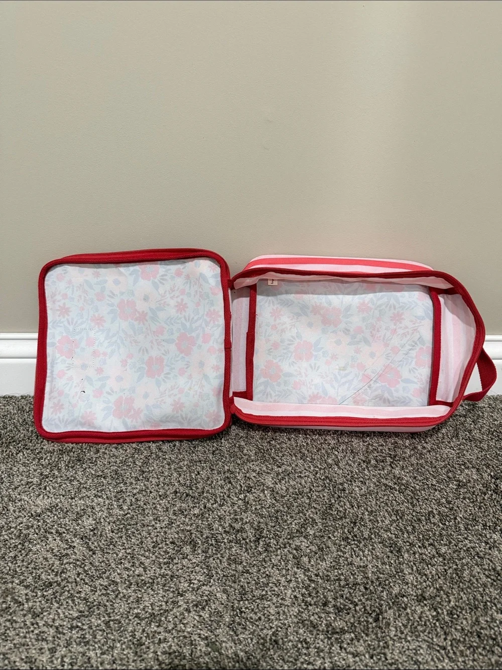 Matilda Jane Floral Lunch Bag in Light Blue, Red, Pink